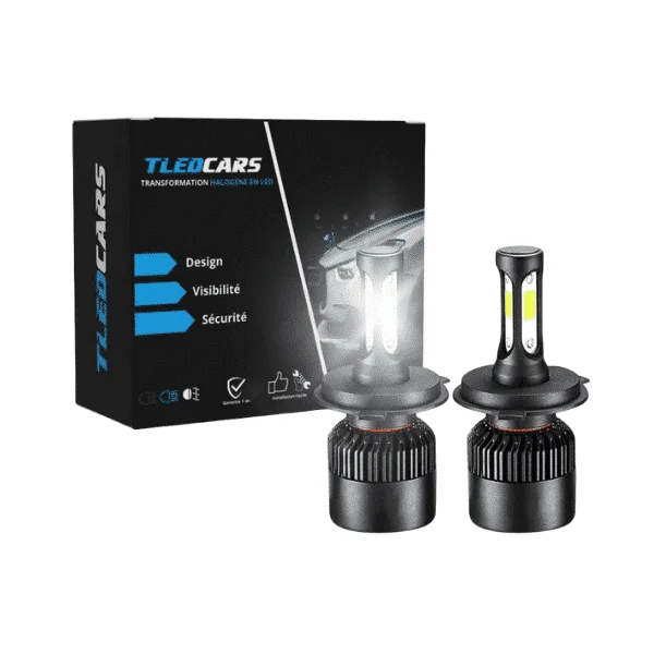 Kit Ampoules LED H1 Blanc Pur 6500 K Phares avants 72W - Feux antibrouillards - Renault Master 2 (1997-2010)