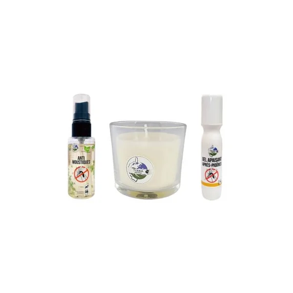 Kit anti moustique vacances tranquilles bougie