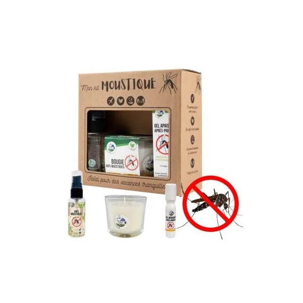Kit anti moustique vacances tranquilles bougie