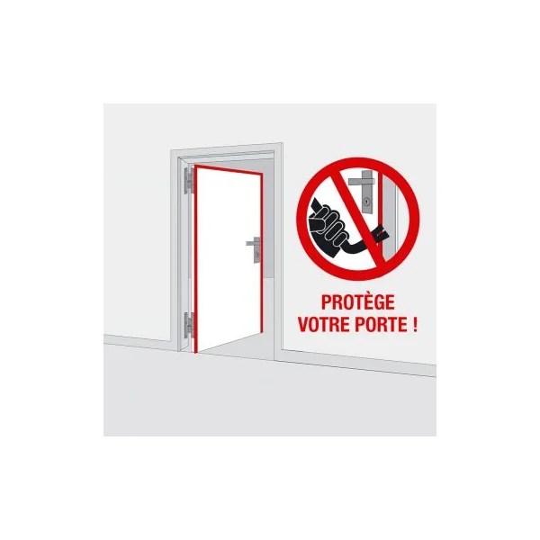 Kit cornière anti pince pour porte