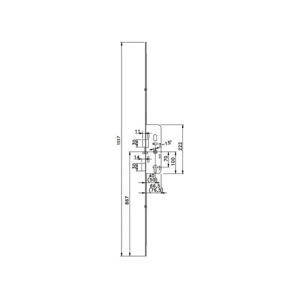 Kit crémone TRIMATIC ajustable SAV