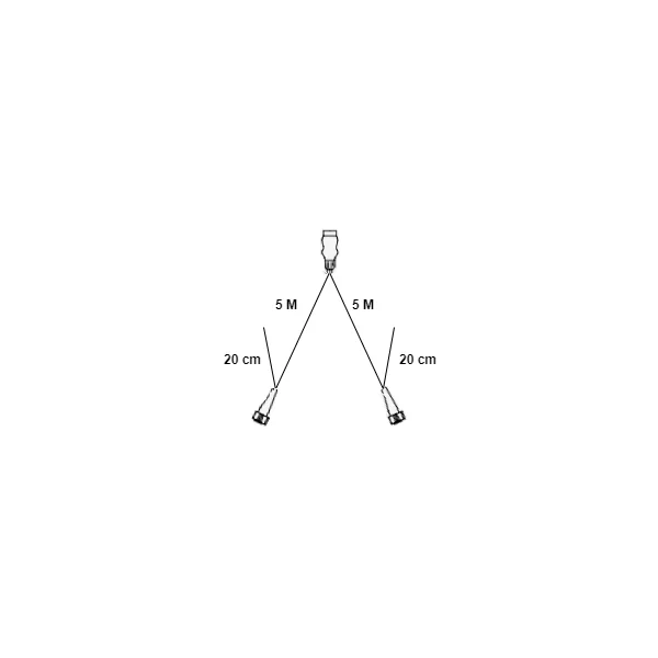 Kit d’éclairage LED - Cantonal - 5 mètres - 7 broches - Plug & Play - dérivations