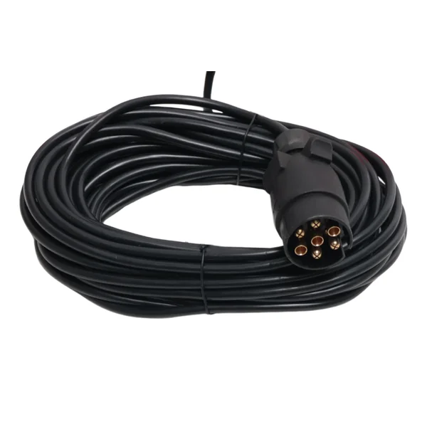 Kit d’éclairage LED magnétique - 12 mètres de câble principal - 7 broches - idéal pour les remorques bateaux