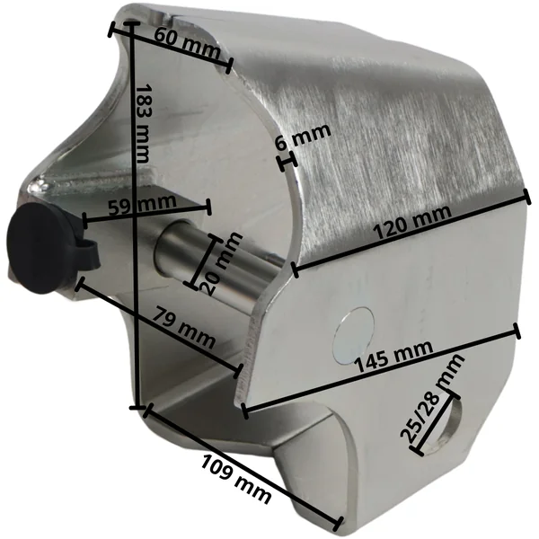 Knott KSS premium SCM hitch lock - adapté à l'attelage KS25/30/35