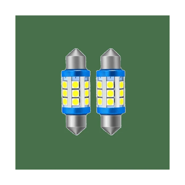 Lot de 2 pièces LED C5W 39mm – Feux de plaque d’immatriculation - Skoda Fabia 1 (1999-2007)