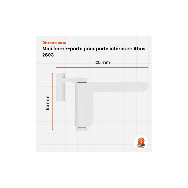 Mini ferme-porte pour porte intérieure Abus 2603