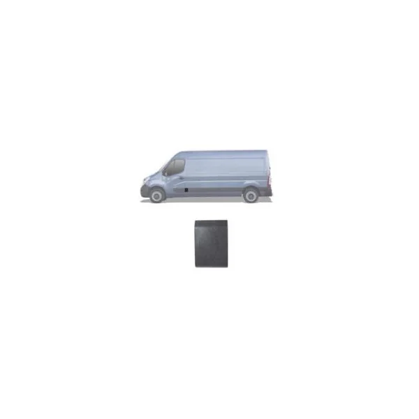Moulure bouchon montant latérale centrale gauche pour OPEL MOVANO II, 2010-2019, Noire, Neuve