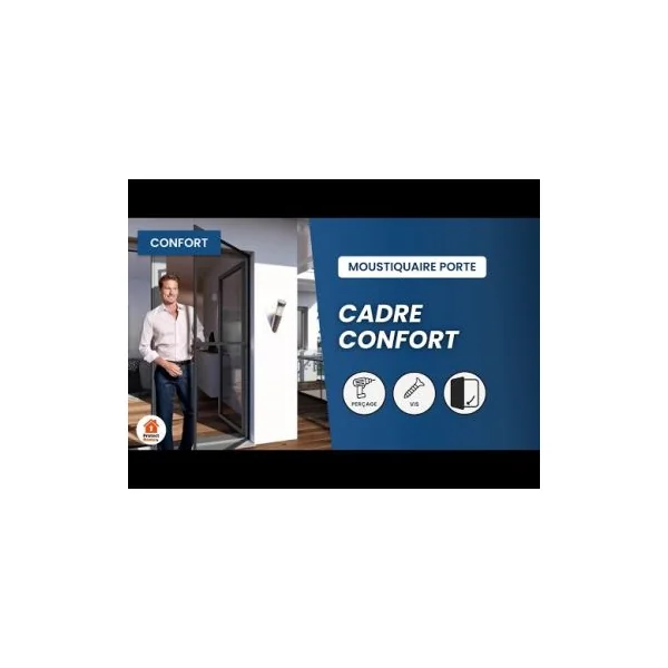 Moustiquaire de porte cadre confort