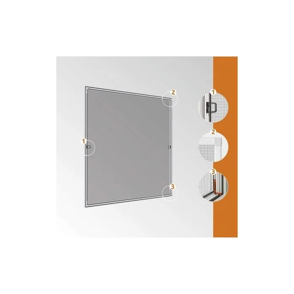 Moustiquaire fenetre cadre fixe confort