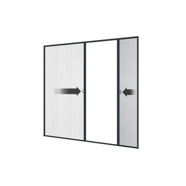 Moustiquaire plissée double porte premium