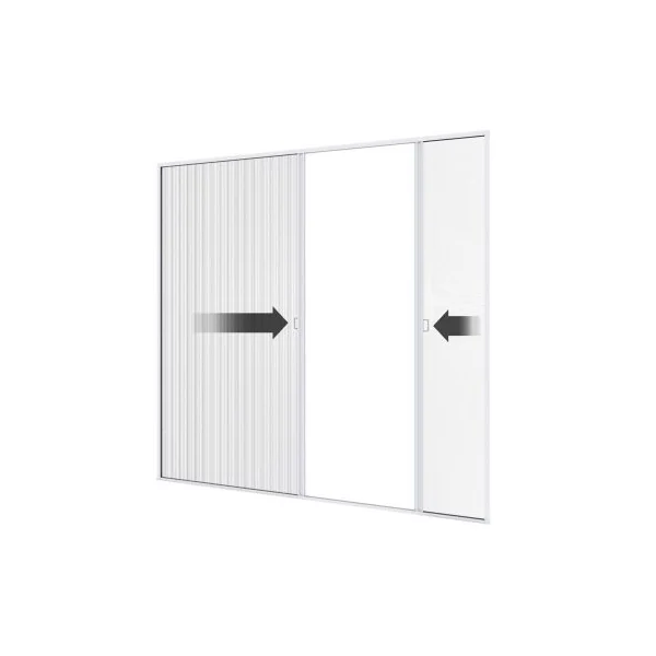 Moustiquaire plissée double porte premium