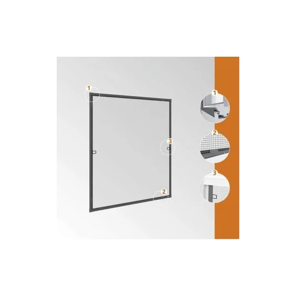 Moustiquaire pour fenetre cadre fixe ultra plat