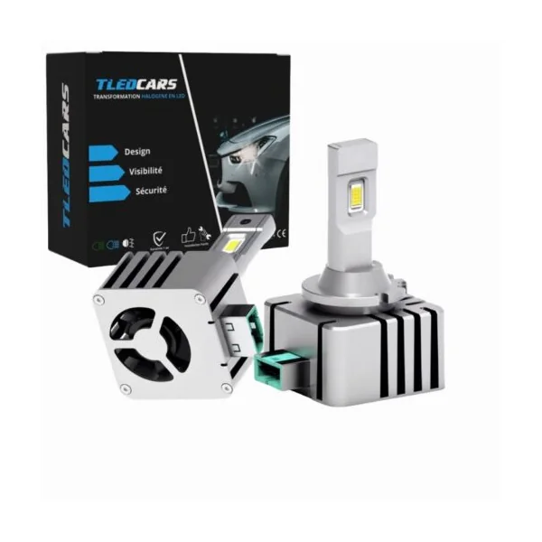 Pack Ampoules Xenon LED D1S D1R - 35W - Blanc 6500K - Plug and Play