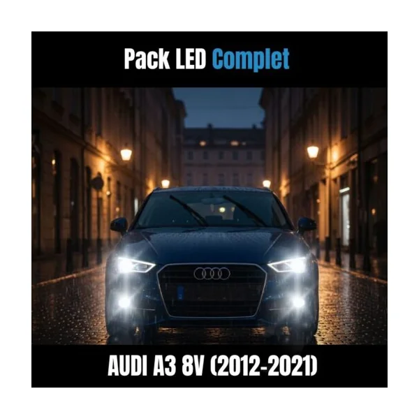 Pack Performance Ampoules LED Avant Audi A3 8V (2012-2021) – Phares avants Complet