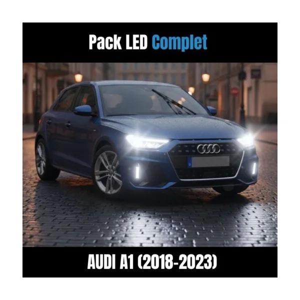 Pack Performance Avant LED TLEDcars pour Audi A1 (Modèles 2018-2023) - Phares Avants Complet