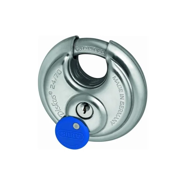 Pack TOUT INOX Abus Cadenas Diskus et porte cadenas