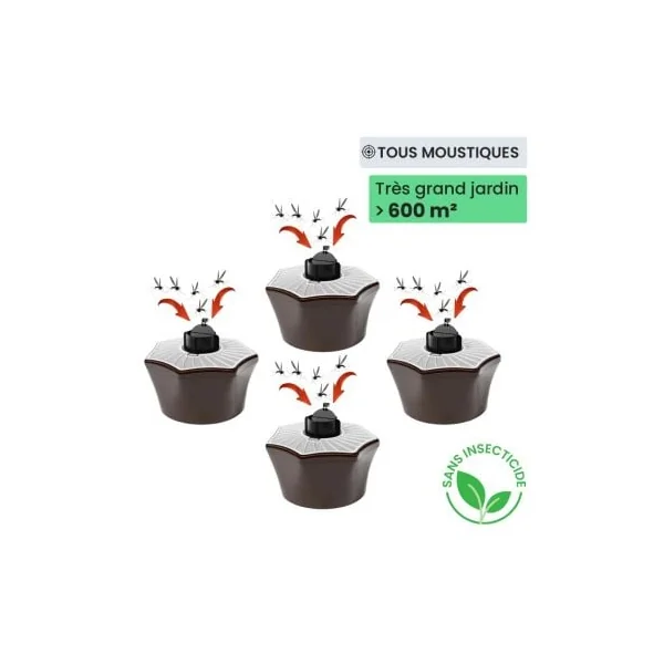 Pack XL piège à moustique Biogents x4