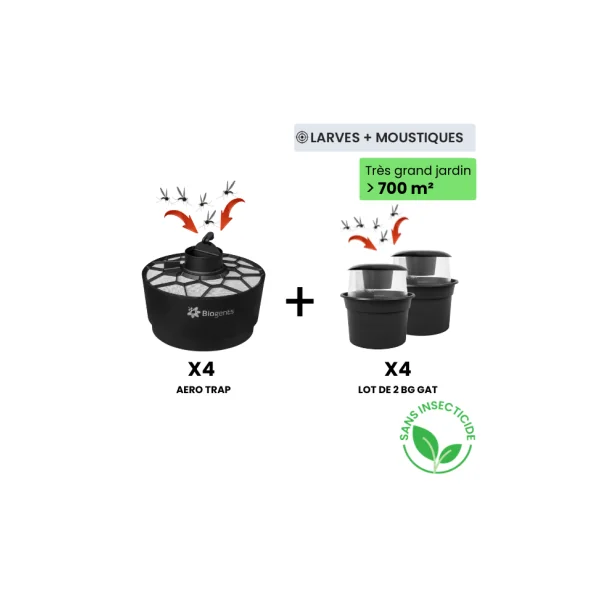 Pack XXL action complète attrape moustique et larves