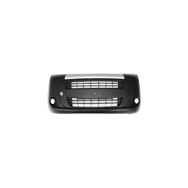 Pare chocs avant pour FIAT QUBO, 2008-2016, COMBI, trous feux antibrouillard, argenté, noir