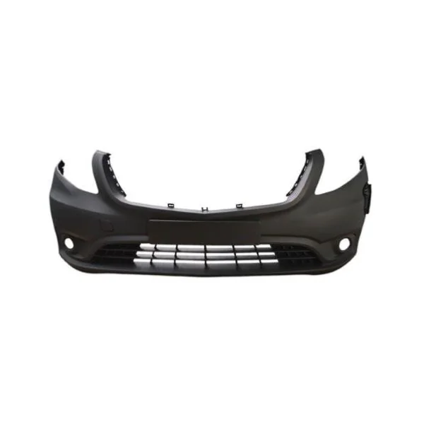 Pare chocs avant pour MERCEDES VITO III (W447) 2019-2024, avec cache crochet, avec antibrouillard, gris, trou pour la recharge électrique, Mod. E-VITO, Neuf