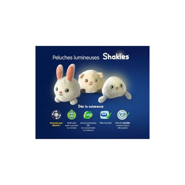 Peluche veilleuse lapin