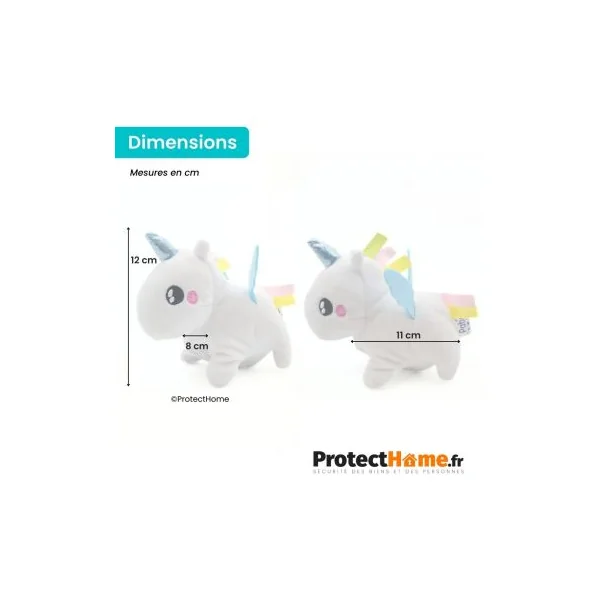 Peluche veilleuse licorne