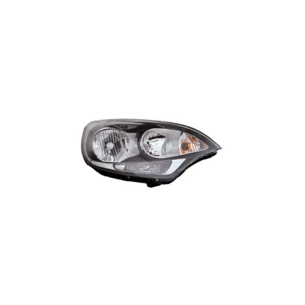 Phare droit pour KIA RIO 2014-2016, h1+h7, électrique, sans moteur, parabole noire, 7 broches, Neuf