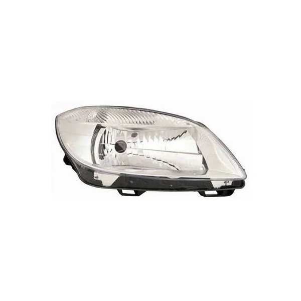 Phare Optique avant droit pour SKODA FABIA II ph. 2 2010-2014, H4, Neuf