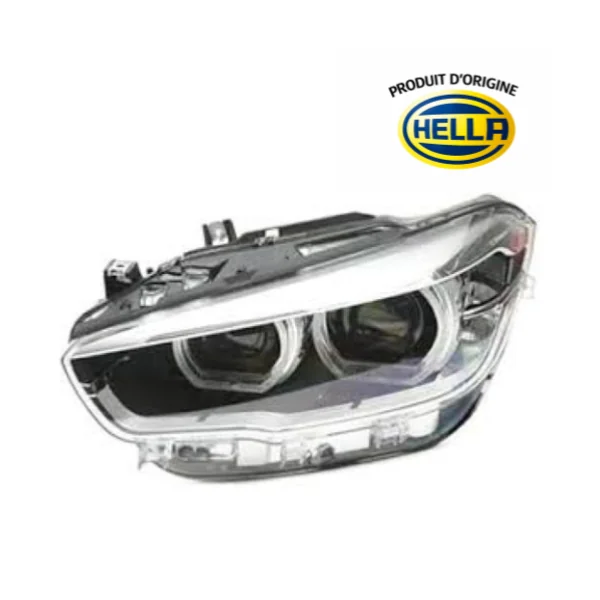 Phare optique avant gauche pour BMW Serie 1 F20-F21 2015-2019, Full led, produit d'origine HELLA avec moteur èlectrique, Neuf
