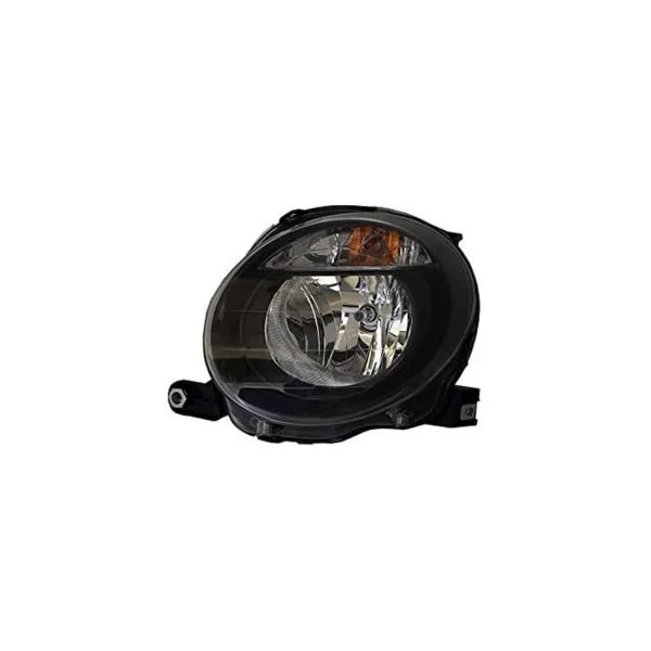 Phare Optique avant gauche pour FIAT 500 phase 1, 2007-2015, H7, (supérieur), noir, Magnetti Marelli