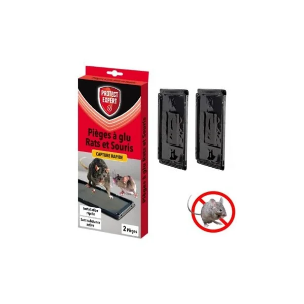 Piege a souris et rat collant x 2