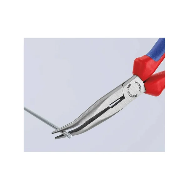 Pince Coudée Demi-Ronde 200 mm Bi-Matière - Knipex 23 05 200