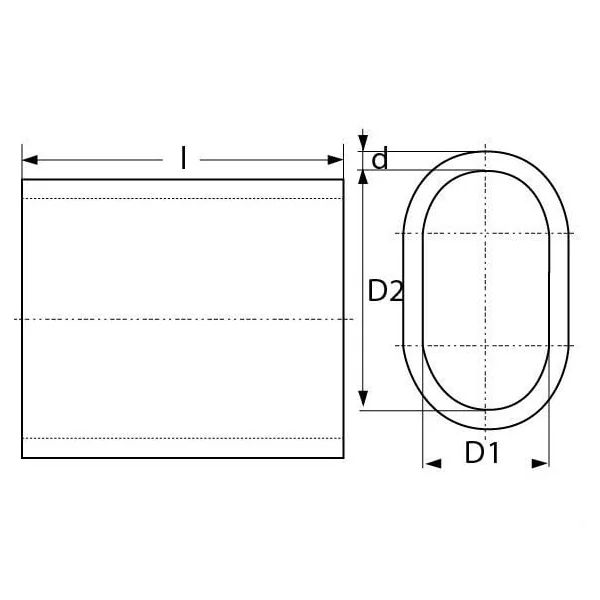 Pince en aluminium pour fil d'acier de 8 mm