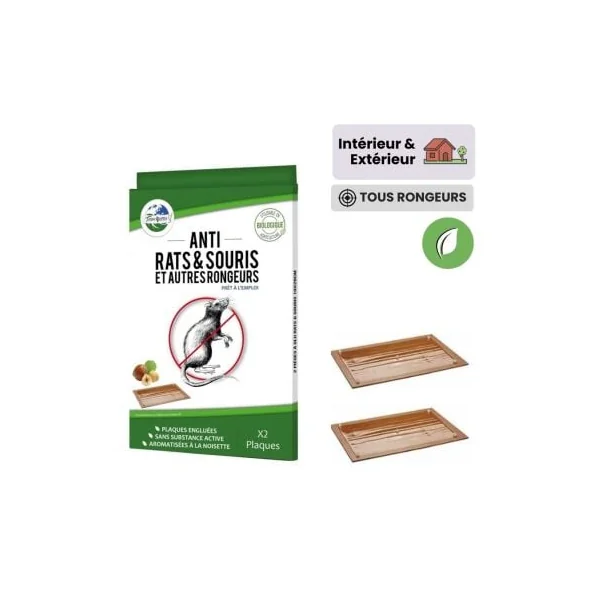 Plaque de glu anti souris et rats grand format