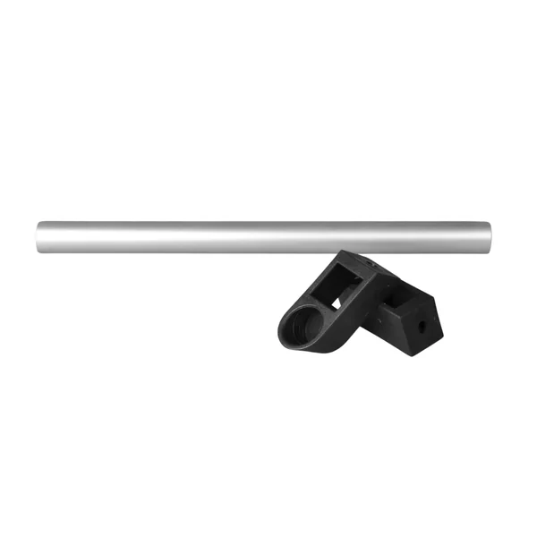 Poignée aluminium 300x20 mm - argent/noir