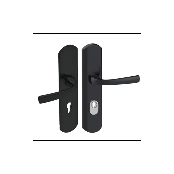 Poignée de porte blindée design Vachette MUZE entraxe 195 mm