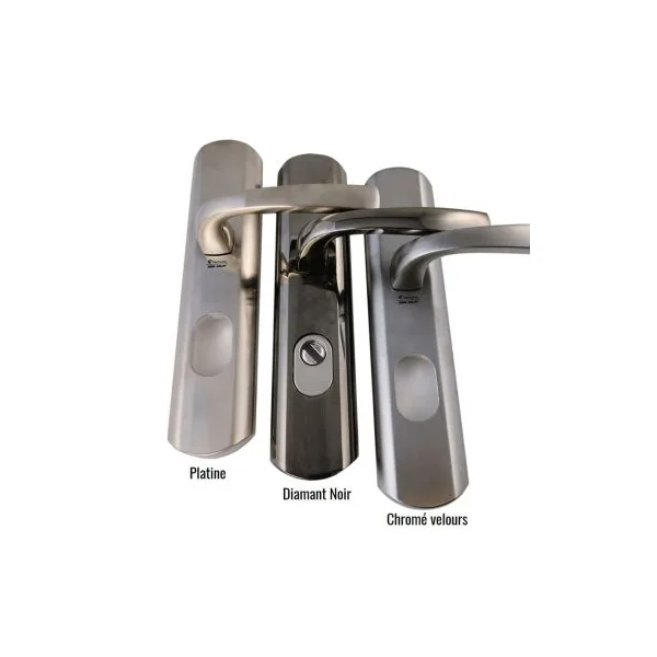 Poignée de porte blindée design Vachette MUZE entraxe 195 mm