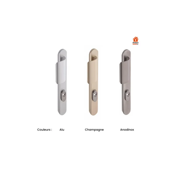 Poignée de porte blindée étroite Secumax Palière