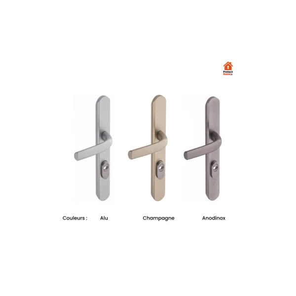 Poignée porte blindée Vachette Secumax en version étroite