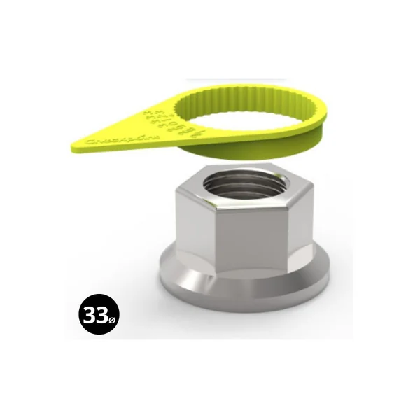 Pointe courte - Indicateur de desserrage de roue Checkpoint jaune – Ø33 mm