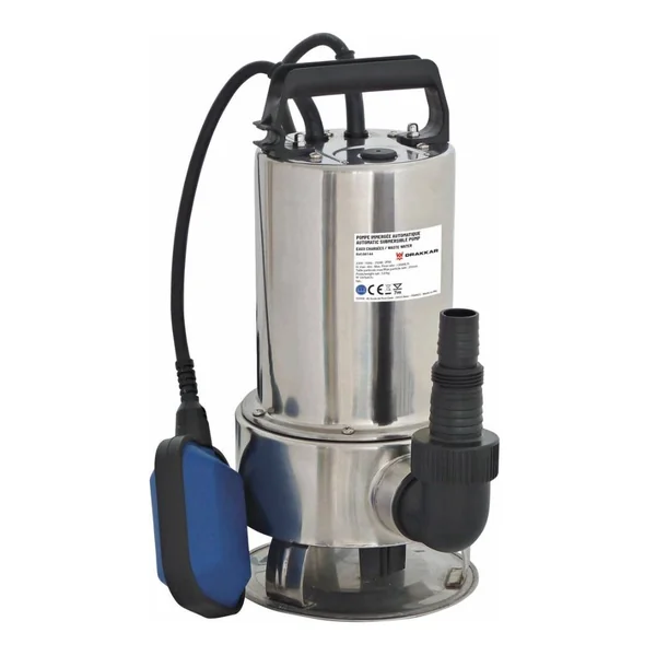 Pompe à eau immergée automatique inox 230V - 750W avec flotteur