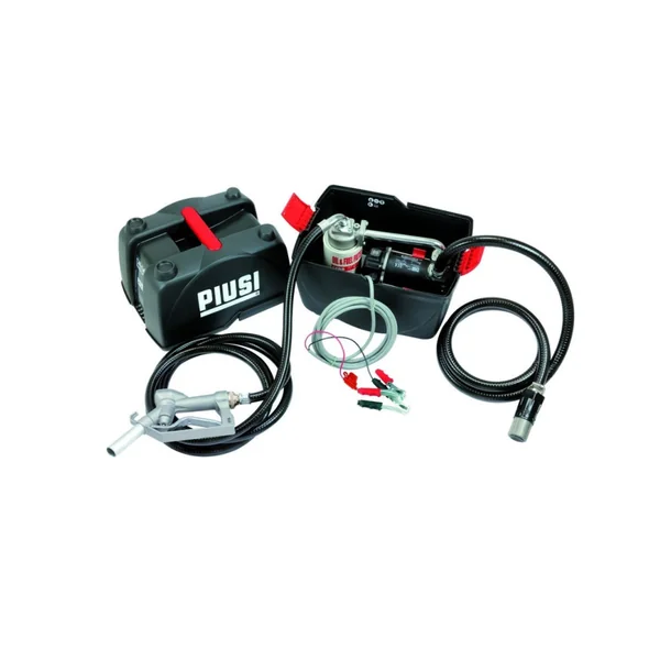 Pompe à gasoil 12V – Débit 50L/min – Kit complet en box PVC avec tuyaux et accessoires