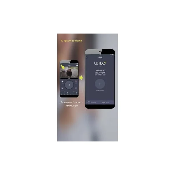 Projecteur LED avec caméra wifi intégrée Secury'Light