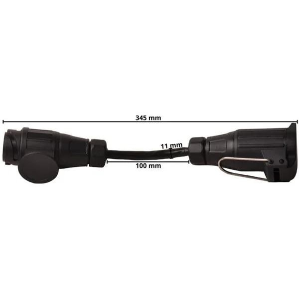Rallonge/extension de prise 13 broches - câble de 10 cm