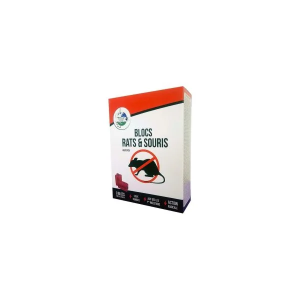 Raticide souricide pour lieux humides
