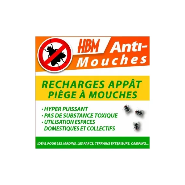 Recharge piege a mouche HBM Anti-mouches