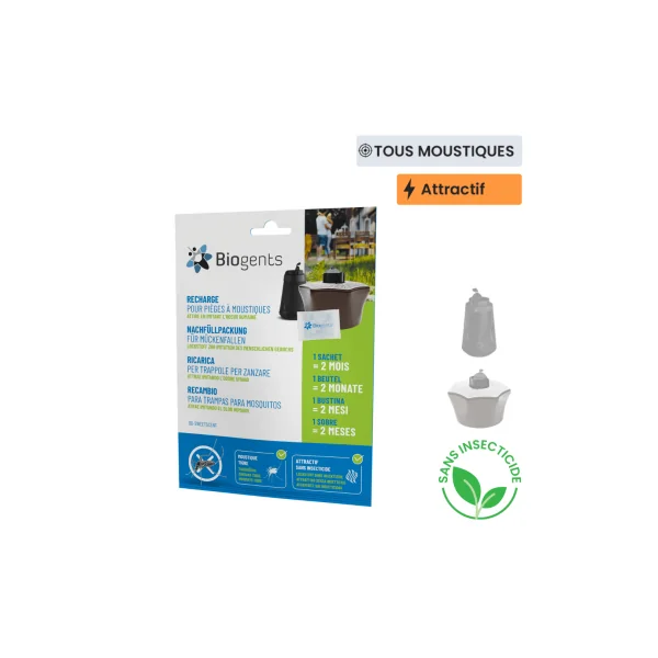 Recharge piege a moustique Sweetscent Biogents 2 mois