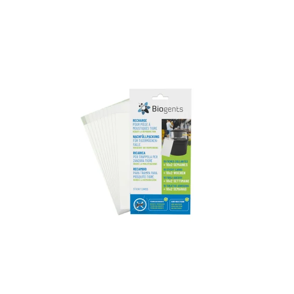 Recharge plaquette collante piege anti moustique tigre Biogents BG-GAT x10