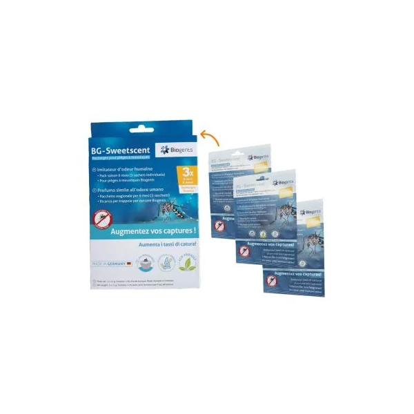 Recharges Biogents piège anti moustique sweetscent : 6 mois Pack saison