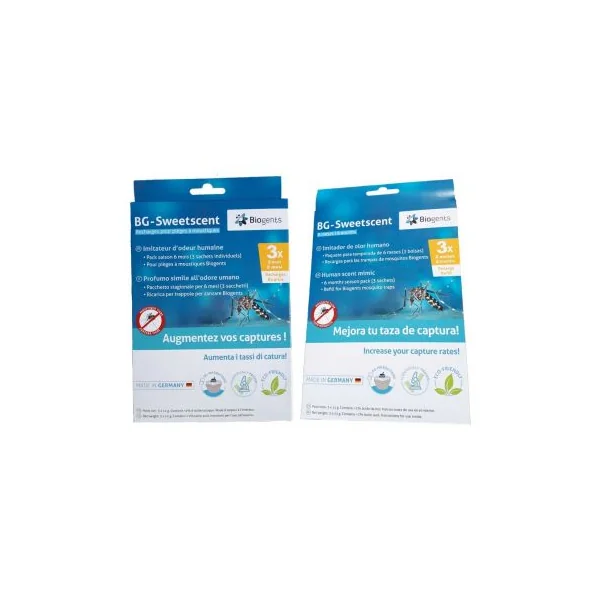 Recharges Biogents piège anti moustique sweetscent : 6 mois Pack saison